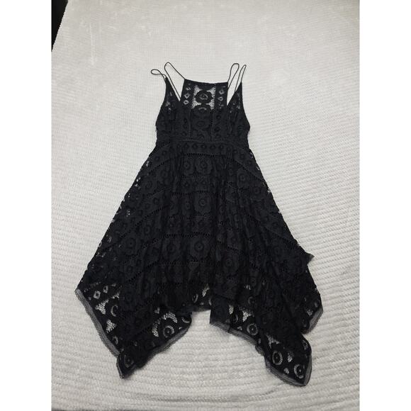 Free People Dresses & Skirts - Free People Dress Womens 2 Just Like Honey Lace Dress Black Bohemian Style